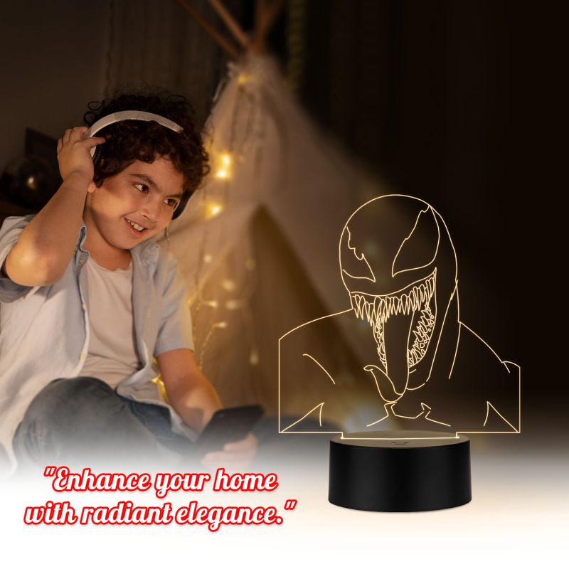 Venom Design Lamp with Warm White Light